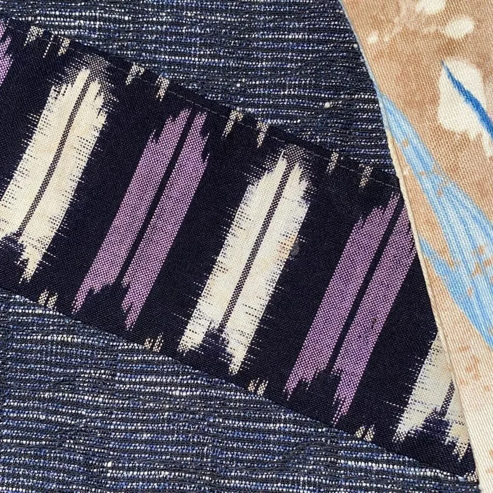 VTG OOAK Handmade Reversible Vest Bird Of Paradise- Tribal Mixed Prints EUC XS-S - Picture 5 of 7